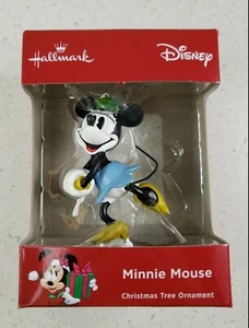 Hallmark 2018 Disney Minnie Mouse patinaje sobre hielo adorno de Navidad nuevo sellado - Imagen 1 de 9