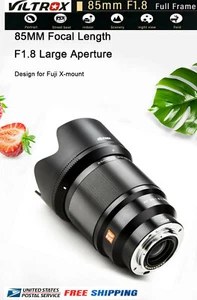 VILTROX 85mm F1.8II AF Lens Full Frame Lens For Fuji X Mount Camera Mark II  - Picture 1 of 9