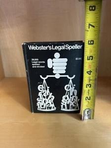 Webster’s Legal Speller, Pocket Size Dictionary 28,000 Legal Words Spelled - Picture 1 of 3