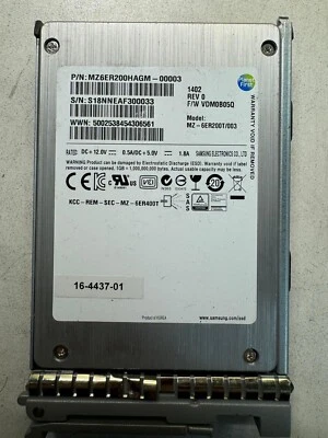 UCS-SD200G0KS2-EP MZ-6ER200T/003 CISCO 200GB 6Gb/s SFF 2.5" SAS SSD - Image 1 of 4