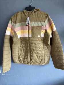Rip Curl Womens XL Anti-Series Revival Zip Jacket 3150 Bronze Cold Rain Wind New - Picture 1 of 15