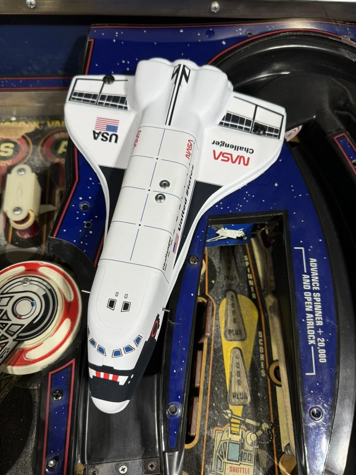 1984 Williams Space Shuttle Pinball Machine "Defender" Full Assembly Plug+Switch - Image 1 of 4