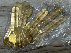 STAR Schlosser Zubehör Messing Schlüssel Rohlinge 6BEI 6er Set Made in USA NOS - Bild 1 von 6