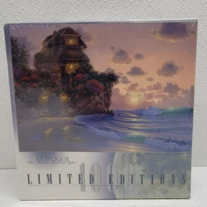 Al Hogue Peaceful Refuge 1000 Piece Puzzle Limited Edition Sunset Beach Flowers - Picture 1 of 14