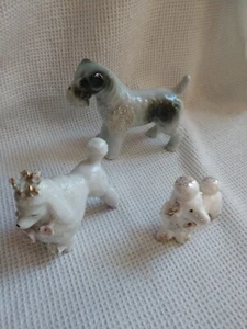 Konvolut 3 Vintage Pudel Figuren Japan - Bild 1 von 12