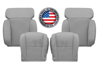 Front Seat Cover Perforated Leather Gray Fits 2006-2011 Lexus GS430 GS450H GS460 - Image 1 of 4