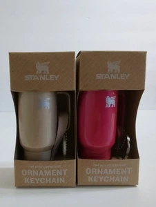 2 PACK Stanley Water Bottle Keychain Christmas Tree Ornament - Picture 1 of 2
