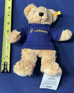 Steiff Lufthansa Airlines Collaboration Teddybär Plüschbär Bär 8 Zoll - Bild 1 von 8