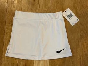 Girls Nike Tennis Skort Skirt Shorts White Size 5 Dri Fit - Picture 1 of 3