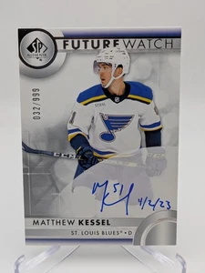 💥 Orologio 2023-24 SP Autentico Futuro RC SSP Scritta Auto Matthew Kessel /999 - Foto 1 di 2