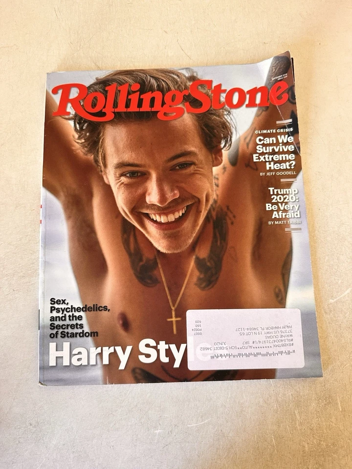 Harry Styles Rolling Stone Magazine September 2019 Issue #1331 One Direction - Image 1 of 4