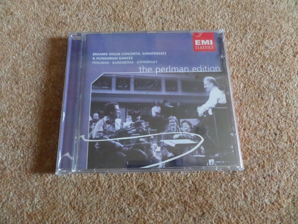 CD ALBUM NEW & SEALED EMI CLASSICS PERLMAN BRAHMS VIOLIN CONCERTO SONATENSATZ - Image 1 of 2
