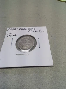 1886 Three Cent Nickel  No Mint - Picture 1 of 2