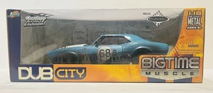 2005 Jada DUB CITY Bigtime Muscle 1968 Chevrolet Camaro Dirty Blue #68  1:18 - Picture 1 of 5