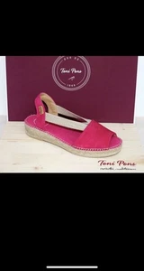TONI PONS Leder Espadrilles Sandale Wedges ELLA Fuchsia - Made in Spain - Neu ! - Bild 1 von 5