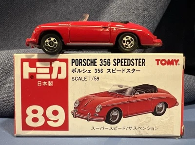 Tomica Porsche 356 Speedster Suspension Minicar 1/59 Red Box Japan - Image 1 of 4