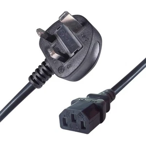 Connekt Gear 1.8m UK Mains Power Cable UK Plug to C13 Socket - Photo 1/3