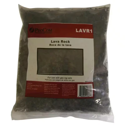 Decorative Lava Rock for Gas Log Sets - Realistic Effect and Versatile Design (5 - Image 1 of 4