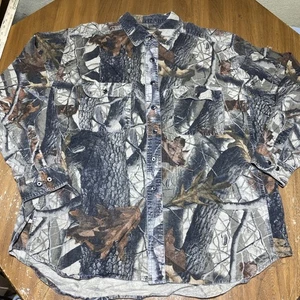 Wrangler Pro Gear Hemd Herren XL Camouflage Chamois RealTree Hardwood Jagd - Bild 1 von 10