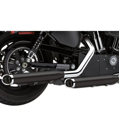 Harley XL 883 N Iron 2009-2013 Scarico COBRA Nero 6030RB Foto 1 de 4
