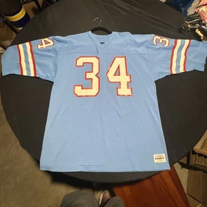 Camiseta de fútbol americano tejida arena NFL Earl Campbell Houston Oilers XL medallista - Imagen 1 de 14