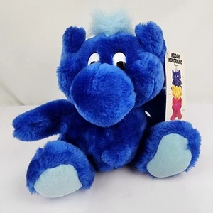 Vintage KODAK Kolorkins Plush Toy "Focus" Blue Stuffed Animal (1991) w/Tags - Picture 1 of 7