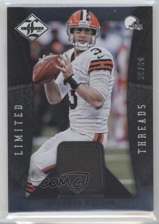 2013 Panini Limited Limited Threads /99 Brandon Weeden #9 - Image 1 of 2