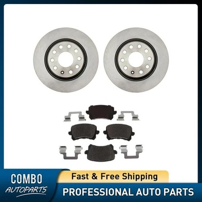 Комплект задних дисковых тормозных колодок дисковый тормоз ротор подходит для Volkswagen CC 2009-2015 годов выпуска - Изображение 1 из 4