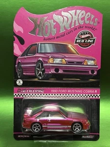 Hot Wheels RLC 1993 Ford Mustang Cobra R Pink Party - Picture 1 of 3