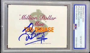TED DiBIASE PSA DNA AUTO 10 1990 Classic WWF Signed Million Dollar Man GEM MINT - Picture 1 of 5
