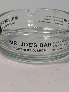 Posacenere trasparente Mr Joe's Bar Southfield Mi - Foto 1 di 11