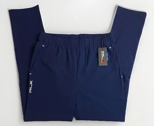 Ralph Laure RLX Golf Cool Zoned Jogger Pants Men’s Size M Navy Blue Vented - Picture 1 of 18