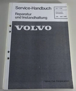 Manual De Taller Electricidad / Esquemas Eléctricos Volvo 240 | Año 1987 / 1988 - Imagen 1 de 3