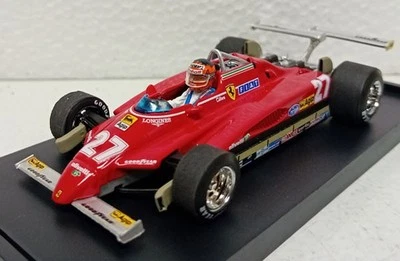 FERRARI 126C2 GP LONG BEACH 1982 G.VILLENEUVE con PILOTA Brumm R272CH - Immagine 1 di 2