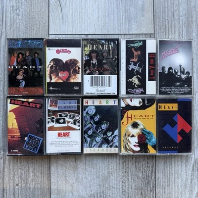 10x HEART Cassette Tape Lot: RARE Private Audition Little Queen Dreamboat Annie - Image 1 of 2