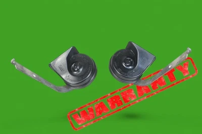 OEM 2007-2013 bmw x5 x6 set pair high low pitch note tone signal horn horns - Image 1 of 4