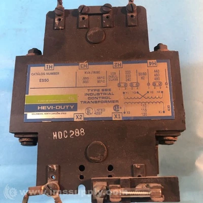 Hevi Duty Electric E550 Industrial Control Transformer USIP - Image 1 of 4