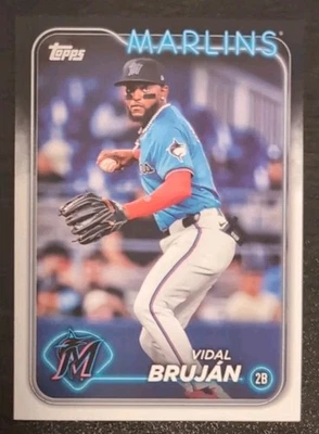 Vidal Brujan #US216  2024 Topps Update Series Miami Marlins Base Card - Image 1 of 3