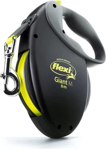 Giant Tape Retractable Dog Leashes for Medium Dogs Upto 55 Lbs. – 26 Ft., Black - Picture 1 of 11