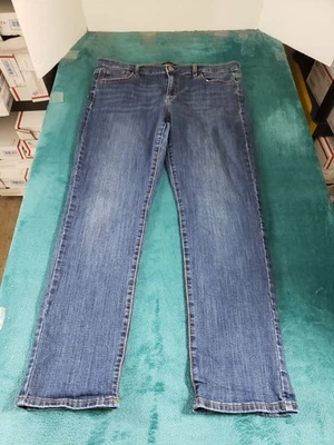 Gap Jeans Size 33 Womens Blue Stretch Pants Denim Ladies Mid Rise Straight - Image 1 of 4