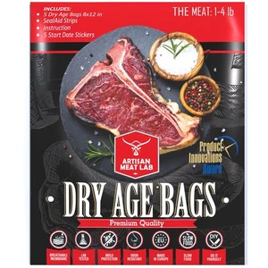 Dry Age Tasche für Rindersteak. Einfach köstliches gereiftes Fleisch zum Selbermachen herstellen. Atmungsaktiv... - Bild 1 von 8