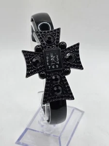 Reloj pulsera NY & Co cruz esmaltada negra - Imagen 1 de 5