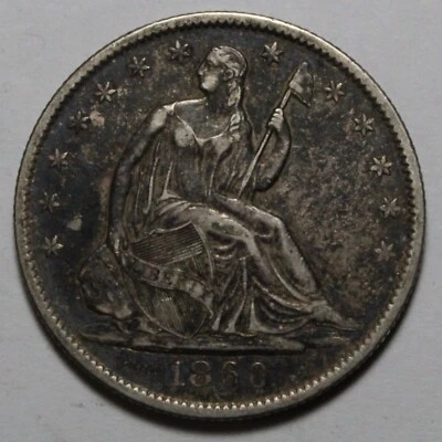 1860 O Seated Half Dollar M1121 - Image 1 of 2