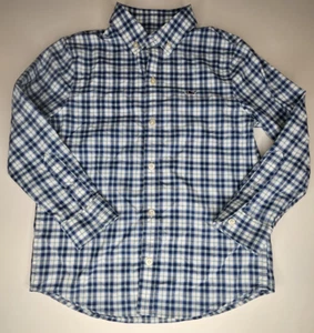 VINEYARD VINES Boys Whale Performance Sz 5 Plaid Blue Dress Shirt Button Down - Picture 1 of 9