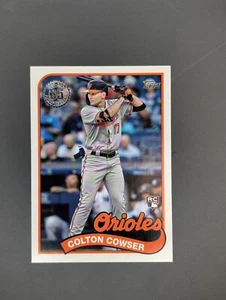 2024 Topps 1989 INSERT 89B-12 Colton Cowser Baltimore Orioles Rookie RC MLB - Picture 1 of 2
