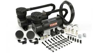 VIAIR Dual 480C Stealth Black Air Compressors for Train Horns - 12 Volt, 200 PSI - Image 1 of 2