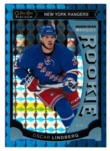 15/16 O-PEE-CHEE PLATINUM OSCAR LINDBERG M40 MARQUEE ROOKIE BLUE CUBES 75 RANGER - Picture 1 of 1
