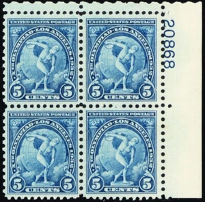 719, Mint NH 5¢ Superb Plate Block of Four - Stuart Katz - Picture 1 of 1