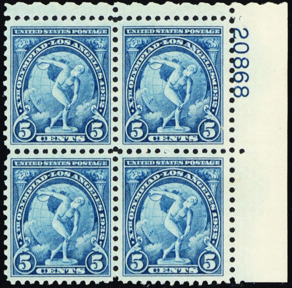 719, como nuevo NH 5¢ excelente bloque de cuatro placas - Stuart Katz Foto 1 de 1