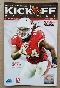 Arizona Cardinals 2017 Kickoff Program Vs Bears revista Markus Golden 19/08/17 - Imagen 1 de 1